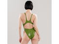 【N-998-CAMO-2024】ワンピーススイムスーツ｜One-piece Swimsuit （3D Camouflage Enamel）（KW）（5-3L，Leaf Green） 画像3