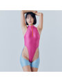 ［REALISE］ リアライズ 【RSFT-001BC】 カットアウトソングスイムスーツ（ショート）/ Cut Out Thong Swimsuit（イージーストレッチ）（NM） （M-L， Lolipop）