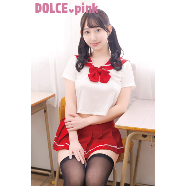 DOLCE.pink スクールコス えちえちセーラー へそ出し 赤(MIU0500) 画像11