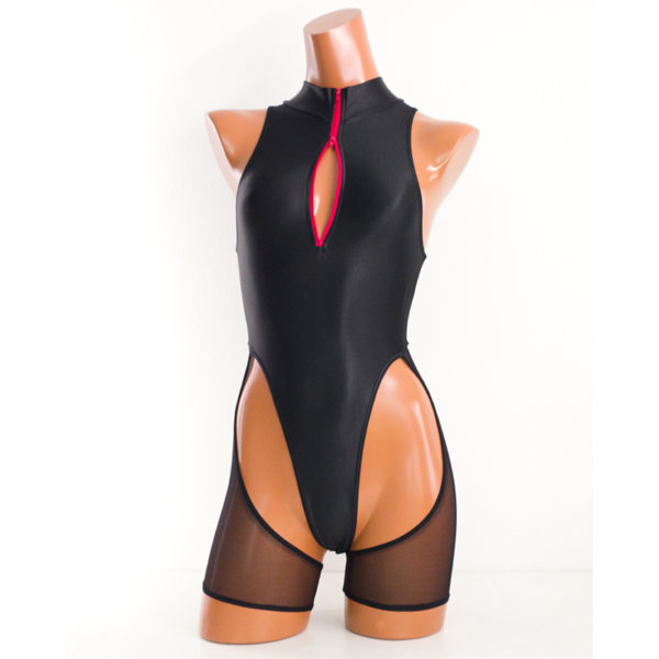カットアウトソングスイムスーツ(ショート)/ Cut Out Thong Swimsuit(イージーストレッチ)(NM) (M-L) 画像1