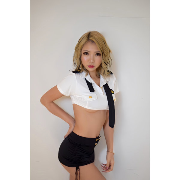 誘惑フライト 制服風セクシーコスチューム（1631） 画像4