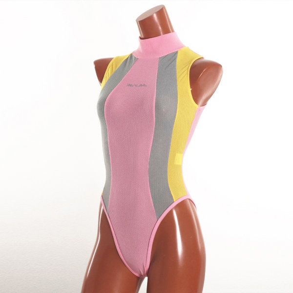 Hi-neck Mesh bodysuit (Stretch mesh)(NM) (S, MRY) 画像4