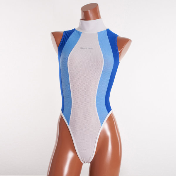 Hi-neck Mesh bodysuit （Stretch mesh）（NM） （M， WTRC）
