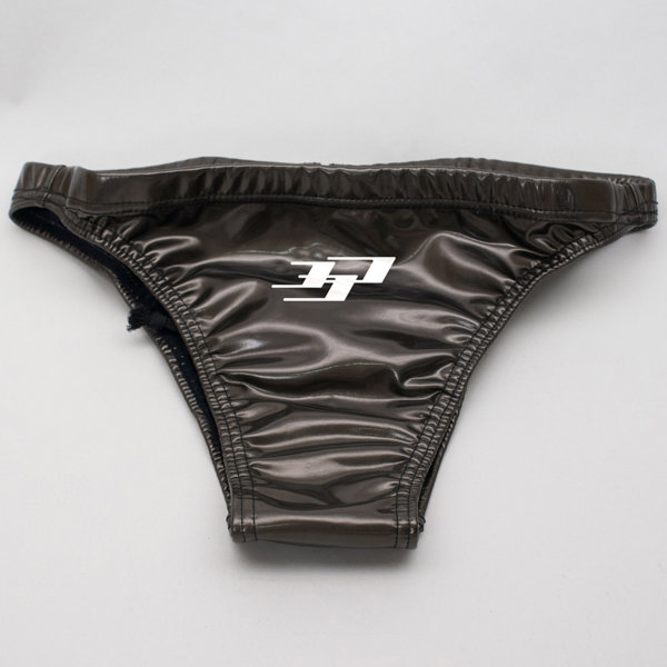 Rubbirized Swim brief （Stretch mesh）（NM） （M， Gunmetal）