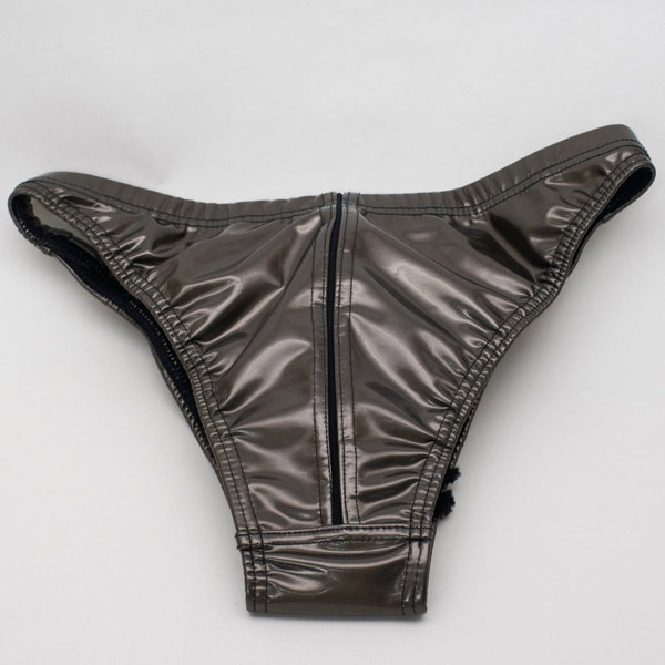 Rubbirized Swim brief (Stretch mesh)(NM) (XL, Gunmetal) 画像1