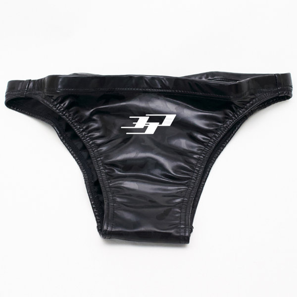 Rubbirized Swim brief （Stretch mesh）（NM） （M， Noir Camo）