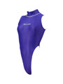 Hi neck high leg Swimsuit (K-0303 KW)(XL, Midnight Surf)
