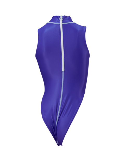 Hi neck high leg Swimsuit （K-0303 KW）（2X， Midnight Surf） 画像1