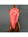 ハイネックハイレッグスイムスーツ / Hi neck high leg Swimsuit （K-0303 KW）（S， Acid Coral） のパッケージ画像