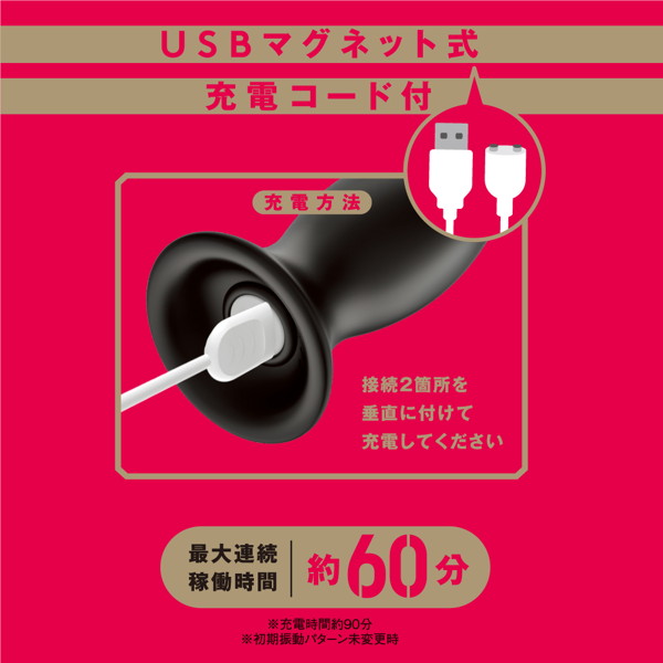 完全防水_遠隔絶頂 バックプラグ9 ［33mm］ 画像4