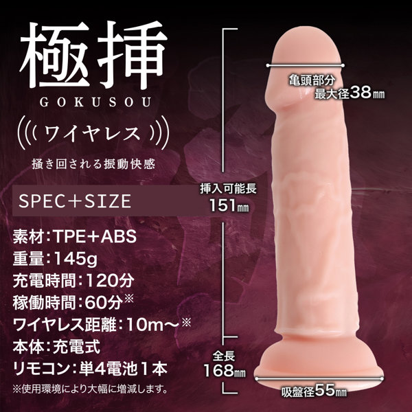 極挿ワイヤレス スイング&ヘッドバイブ(p-300) 画像4