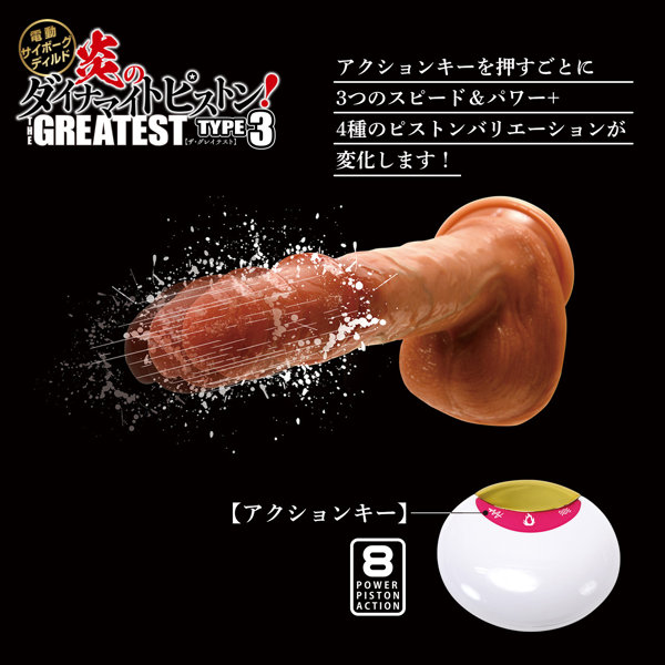 電動サイボーグディルド 炎のダイナマイトピストン TYPE3 ザ・グレイテスト 画像2
