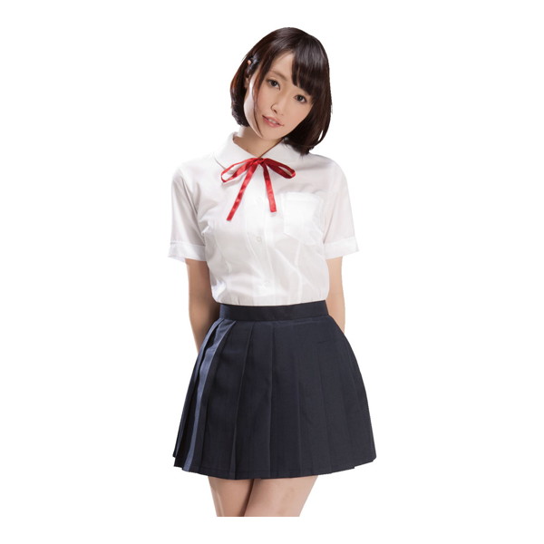 清純女子校生丸襟
