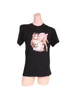 萌え画Tシャツブラック 1のサムネイル画像