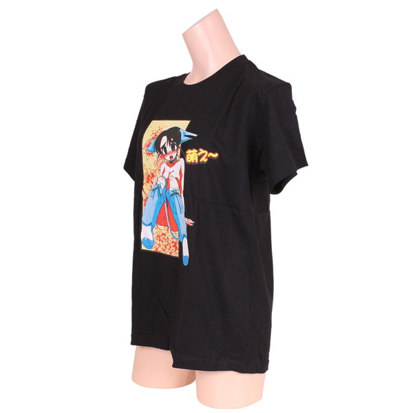 萌え画Tシャツブラック 2 画像1