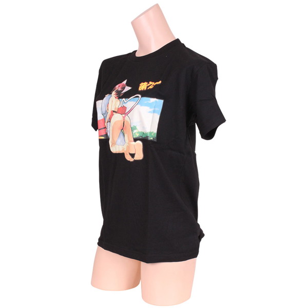 萌え画Tシャツブラック 5 画像1