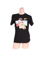 萌え画Tシャツブラック 5のサムネイル画像