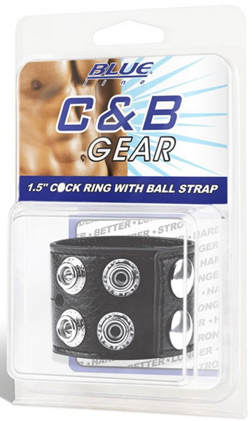 ’Blue Line 1.5’’ C●ck Ring With Ball Strapボールストラップ付きコッ●リング（3.8cm）’
