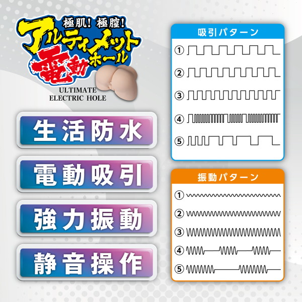 極肌！ 極●！ アルティメット電動ホール 8.9kg ［生活防水］［電動吸引］ 画像5