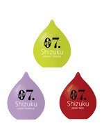 ZERO7 SHIZUKU 3種 各1個セット ［パウチローション付属］［先端刺激突起付き］ ブライトグリーン（サ●派向け） ライトパープル（ストローク派向け） ディープレッド（バランス派向け）