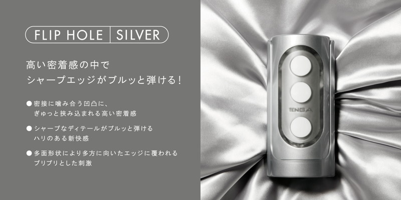 TENGA フリップホール シルバー <FLIP HOLE SILVER SOLID PACK> 画像2
