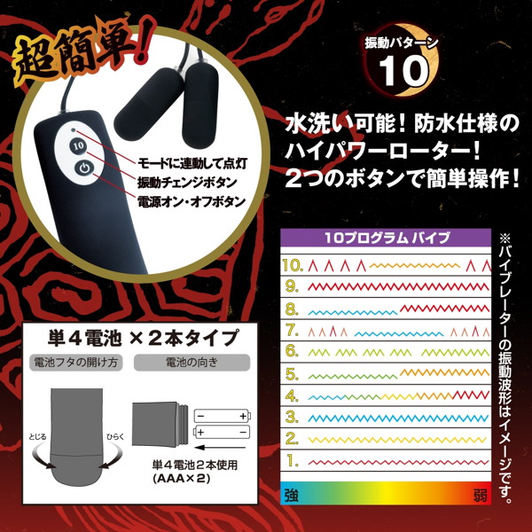 亀〇爆破 横の陣 ［防水Wローター］ 画像3