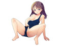 お姉ちゃんのお下がりのスク水着てみた…。 画像10