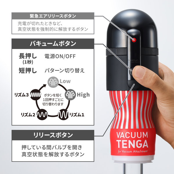 TENGA VACUUM MAX ［ Vacuum Controller II ＆ Cup ］ 画像2