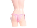 女らしさ満開サイドリボンオープンショーツ ピンク 画像3