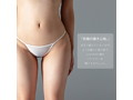 うすい。-usui- 極細Tバックショーツ（白） 画像2
