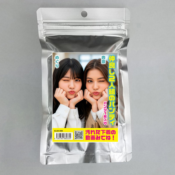 【使用済み風加工品】仲良し2人組のパンティ めぐり＆杏奈（EZJD-088）