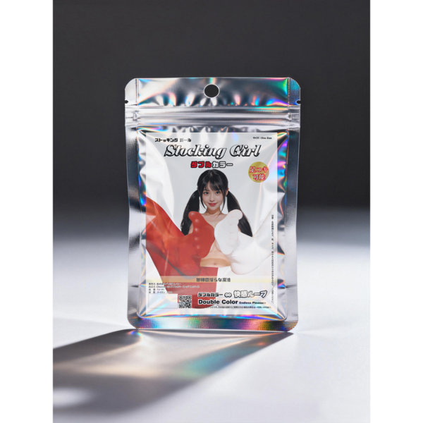 【Stocking Girl ダブルカラー】レッド X ホワイト(FJ-101)