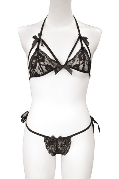 セクシーレースランジェリー ブラック 画像2