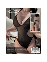 黒ハイレグ グラドル水着風