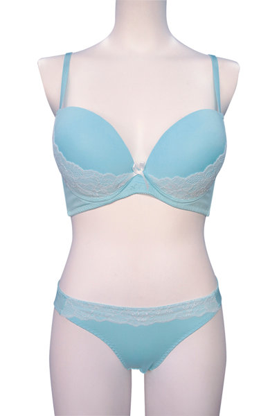 サックスレースブラ＆ショーツ おとこの娘用 画像5