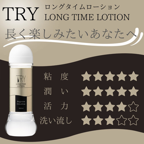 TRYロングタイムローション 360ml（SA-001） 画像1
