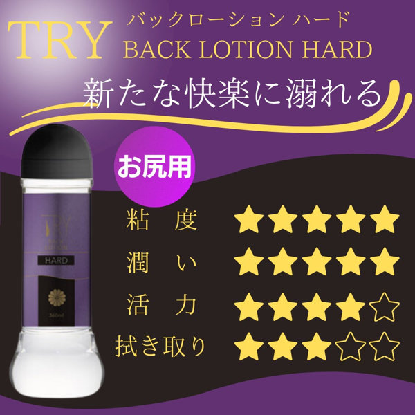 TRYバックローションHARD 360ml（SA-007） 画像1