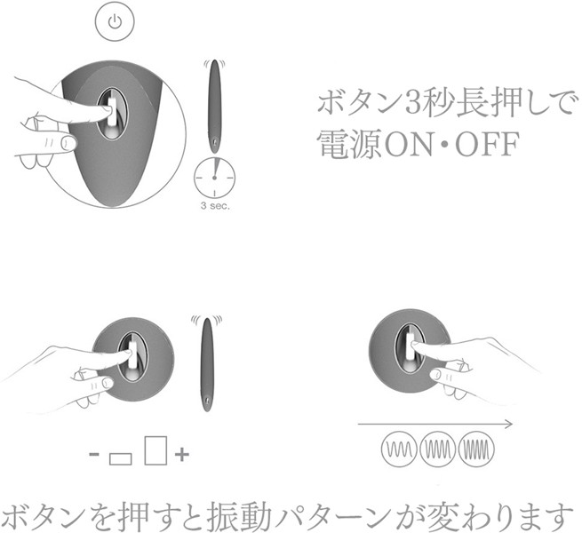 OVO D5 フクシャ［マゼンダ］（リチャージブル）ミニローター 画像3