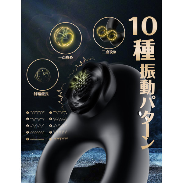 ToyCod Abe アベ 電動コックリンク 黒いローズ 遠隔操作 画像1