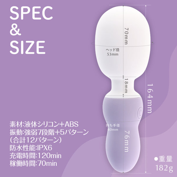 もちもちデンマ パープル(p-363) 画像7