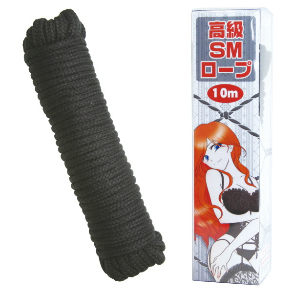 【最近話題のアダルトグッズ】「高級SMロープ 10M ブラック」(トアミ) - トアミ