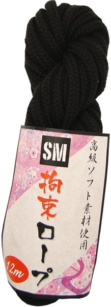 SM拘束ロープ(12m)黒