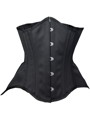 ブラックサテン アンダーバストコルセット