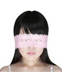 ストレッチ総レースアイマスク ピンク
