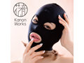Kanon Works（花音ワークス） 目・口あきフェイスマスク ブラック 画像1