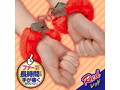 ファー付きハンドカフス レッド 画像2