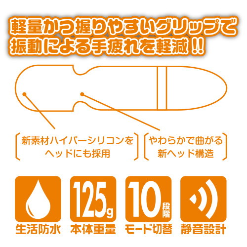 【デンコレ】ENJOY TOYS 電マコレクション フレッシュオレンジ 画像1