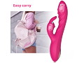 MELO Silicon Vibrator G-spot Rabbit Rose Red（L1293-0） 画像5