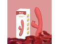 MELO Suction Rabbit Vibrator Silver Red（L1363-0） 画像1