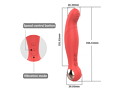 MELO Finger Dildo Vibrator Silver Red（L1375-0） 画像2